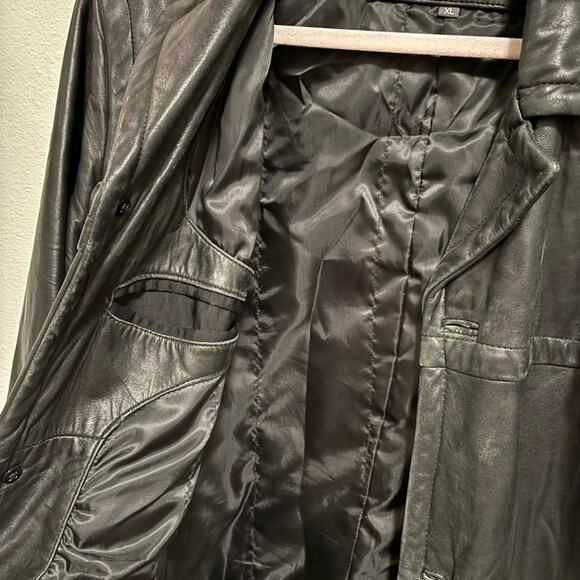 Men's Kenneth Cole Reaction 100% Leather Jacket XL - Picture 6 of 10